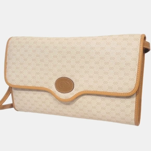 Gucci Handbags - Vintage Gucci Micro GG Clutch Shoulder Bag
